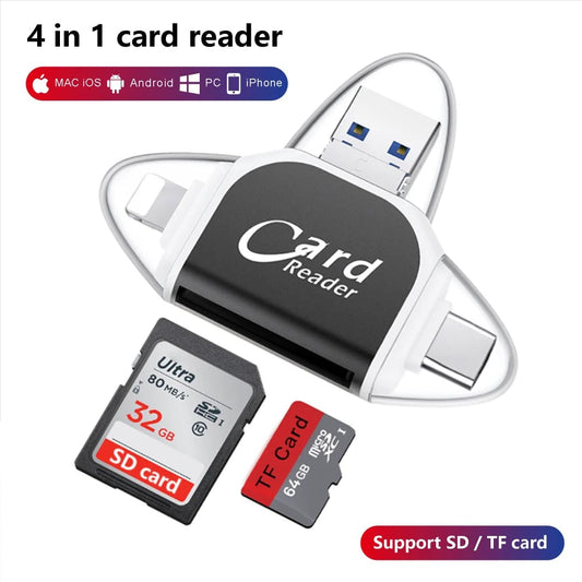 (🎁2024 New Year Hot Sale🎁 49% Off🎁) -  4-in-1 Universal Card Adapter(BUY 2 GET FREE SHIPPING)